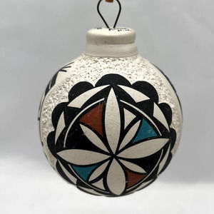 P. Jim Acoma NM New Mexico Painted Pottery Ornament